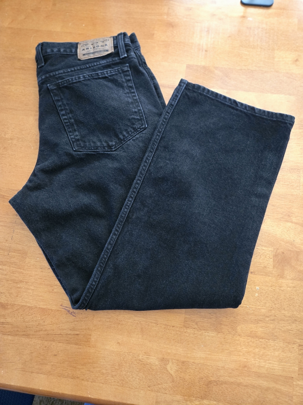 Y2K Arizona Jean Company Men's Black Relaxed Bootcut Jeans. Mens 36x30